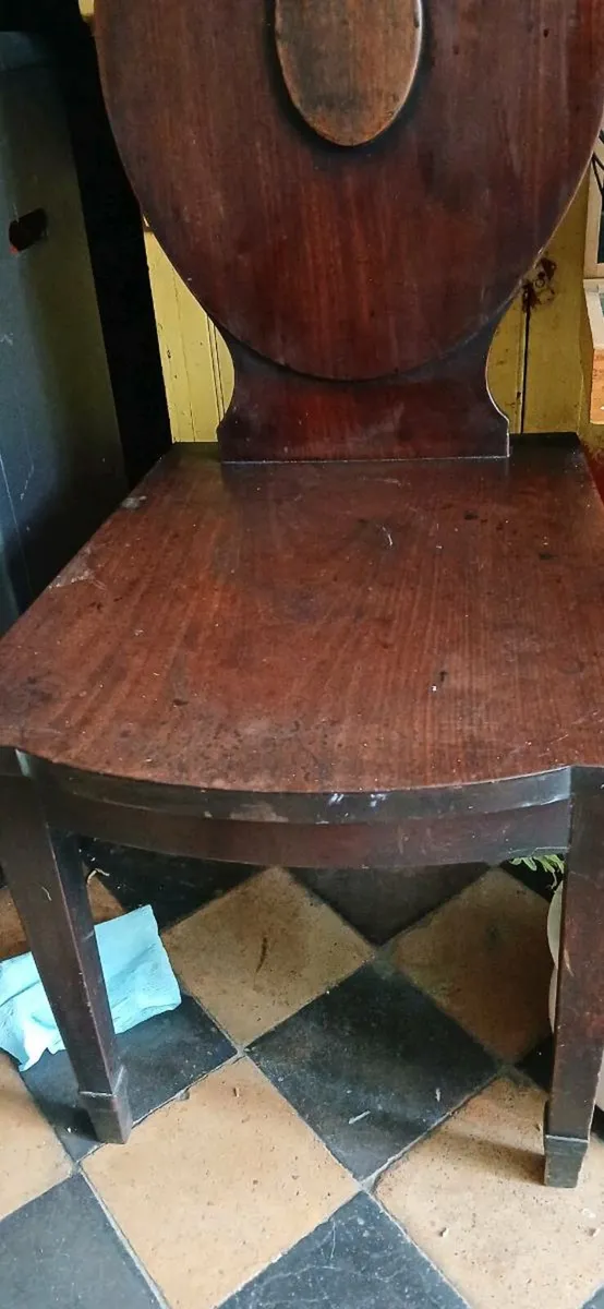 Mahogany Hall Chair - Image 2