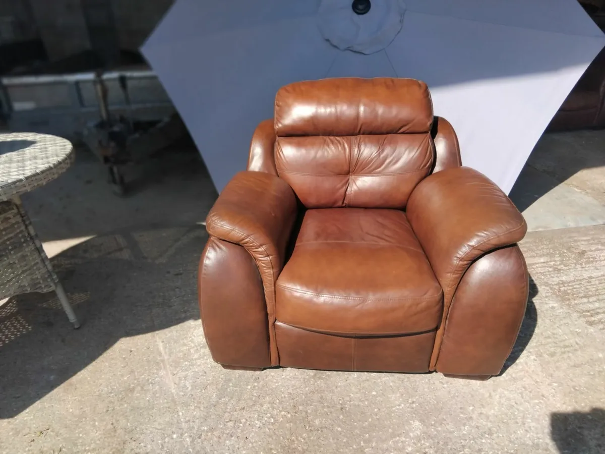 Leather armchairs - Pair - Image 2