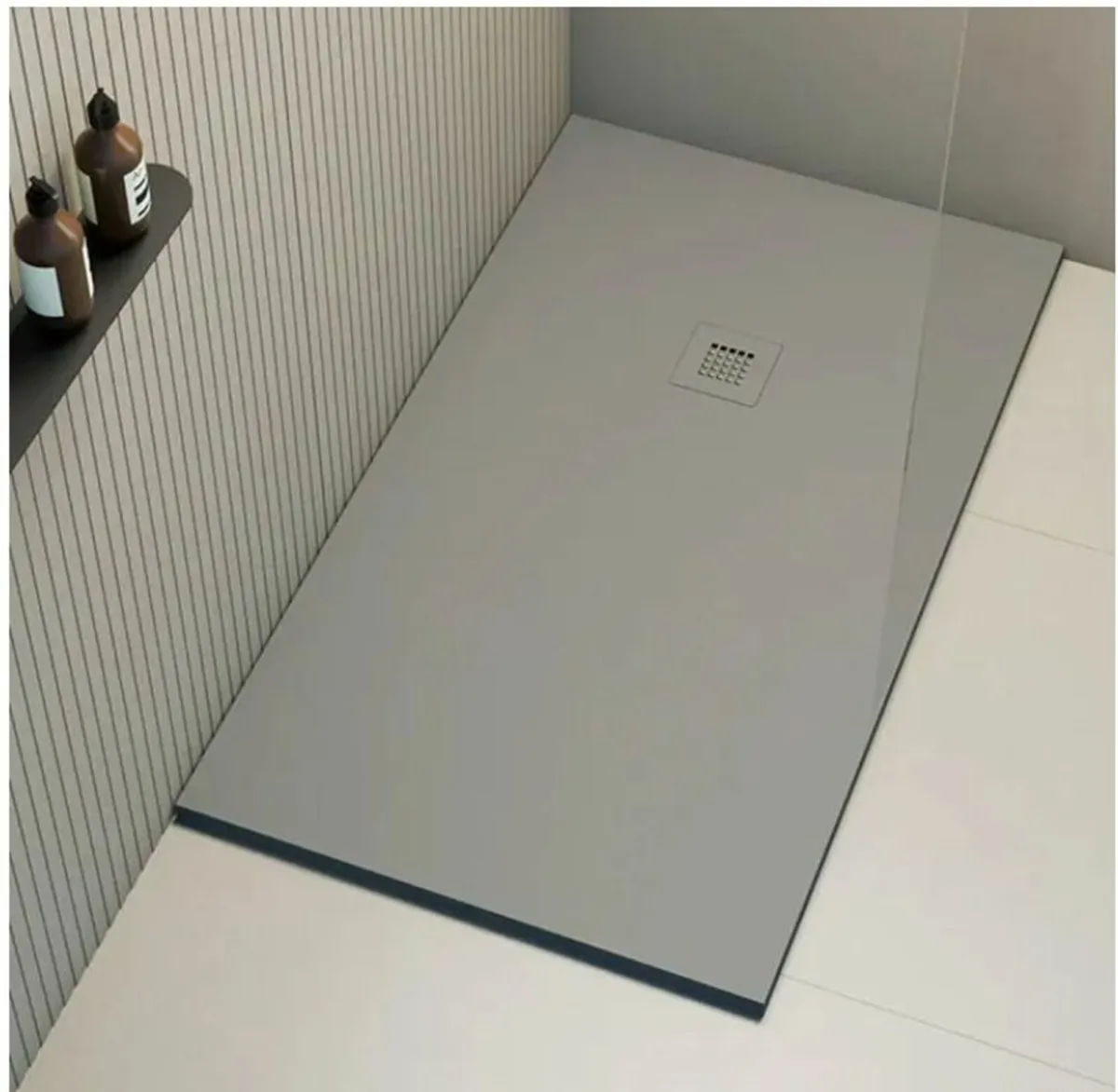 Premium "Cemento" Slate-Effect Shower Tray 14x9