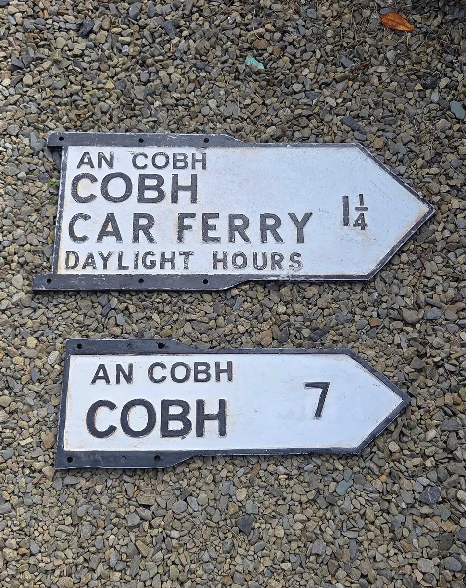 Old irish original road signs - Image 2