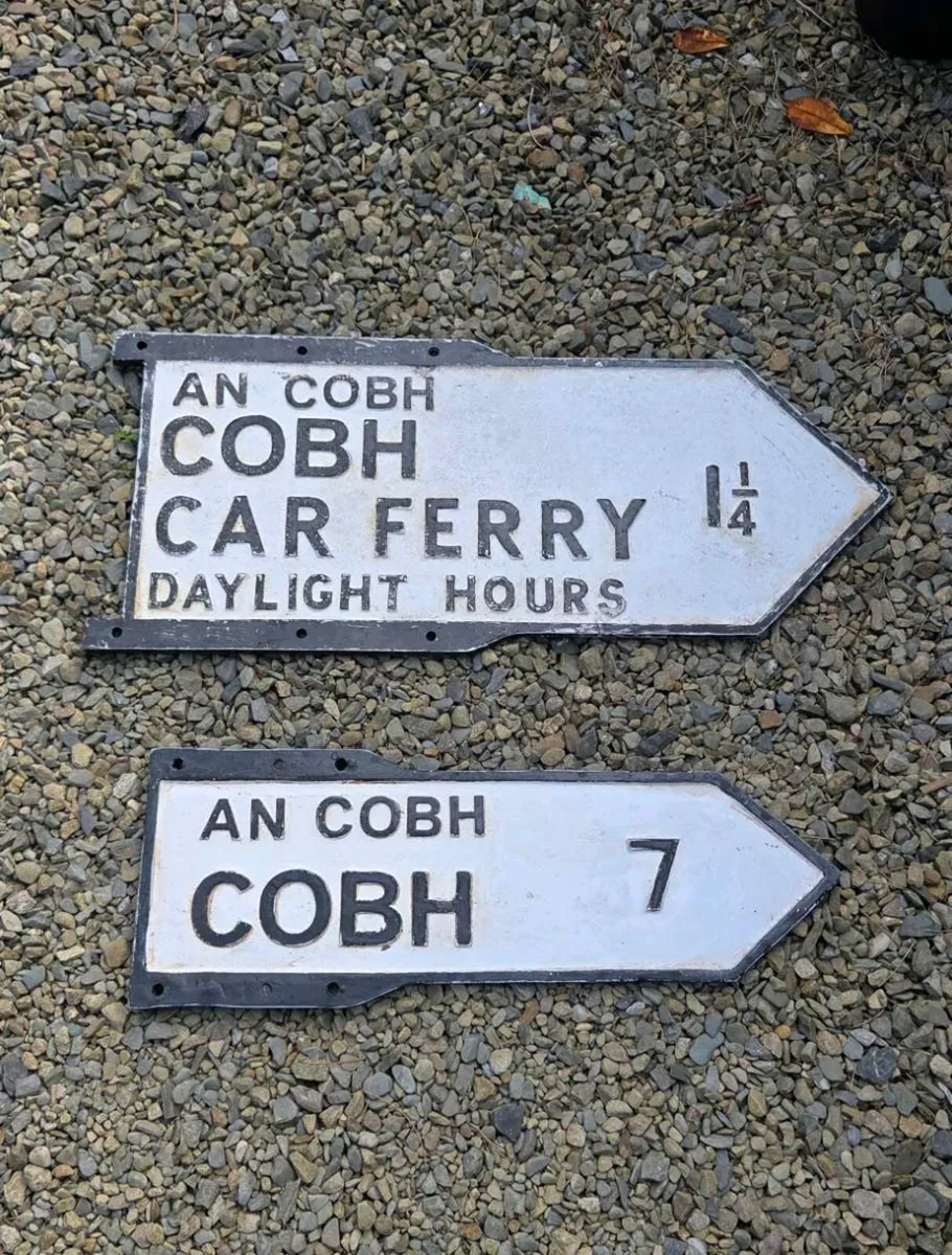 Old irish original road signs - Image 3