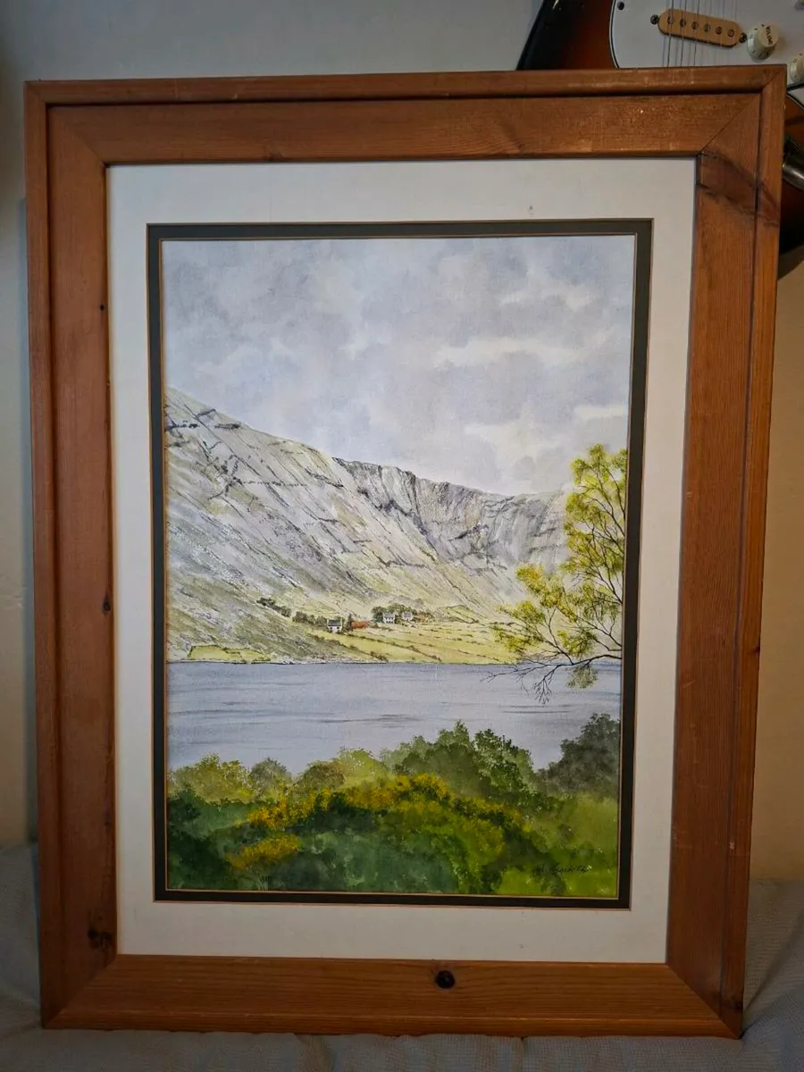 Lovely large Watercolour Painting by Marian Lynch - Image 1