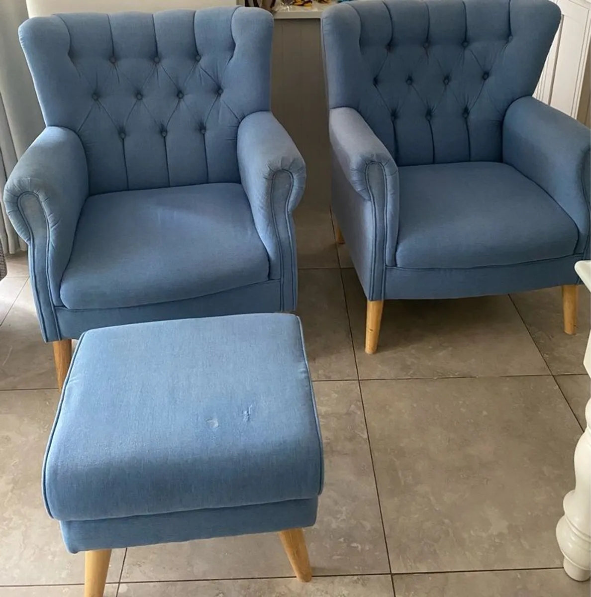 fireside chairs & foot stool