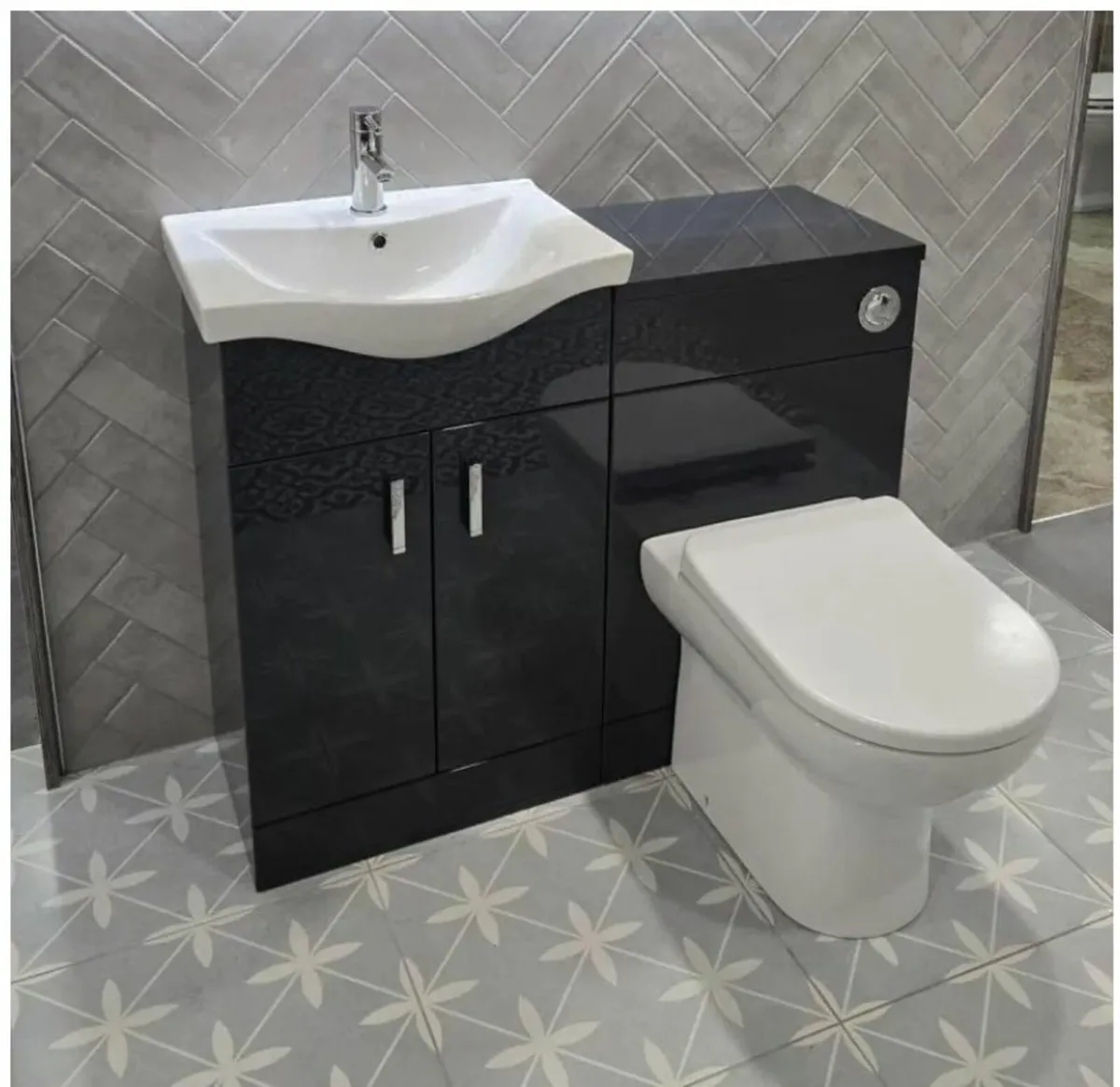 Gloss-Anthracite Vanity Unit Furniture Run Deal - Image 3