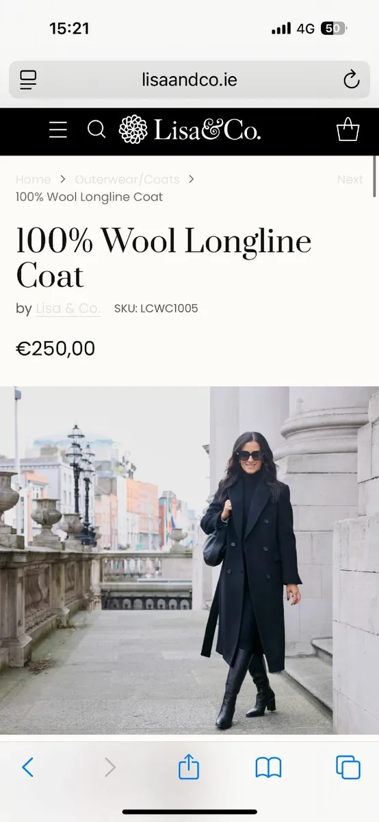 Lisa and Co Camel coat