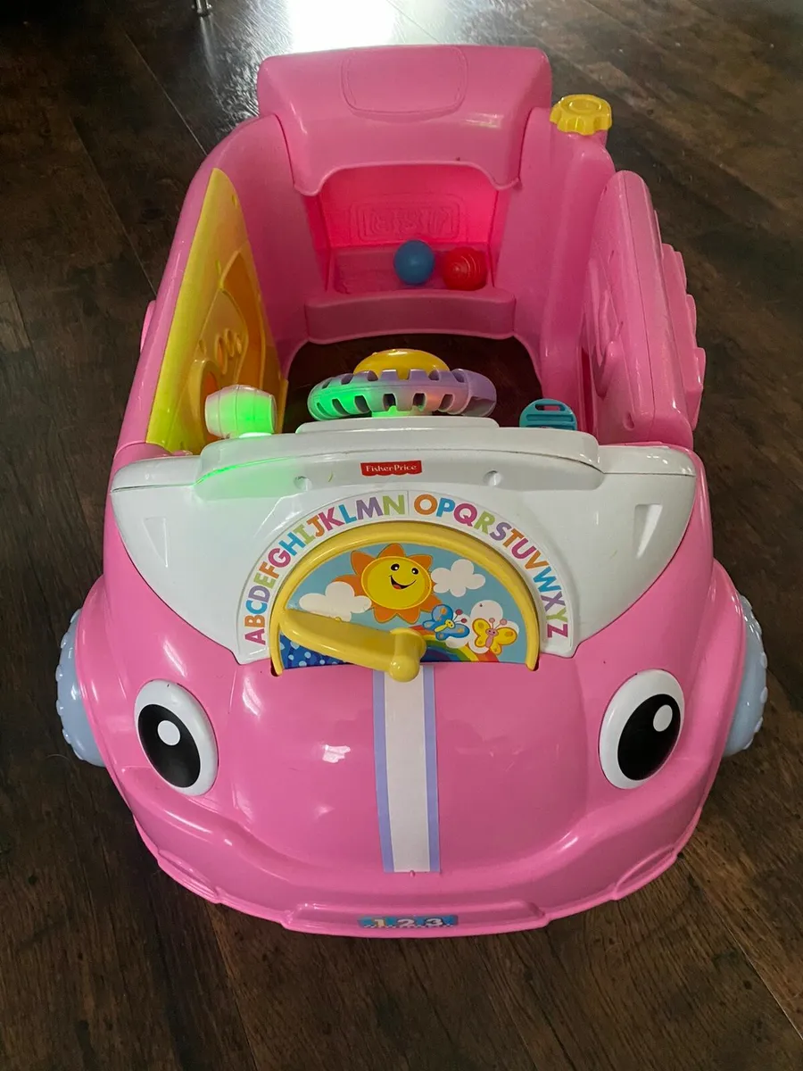 Fisher price laugh run and learn crawl around car - Image 1