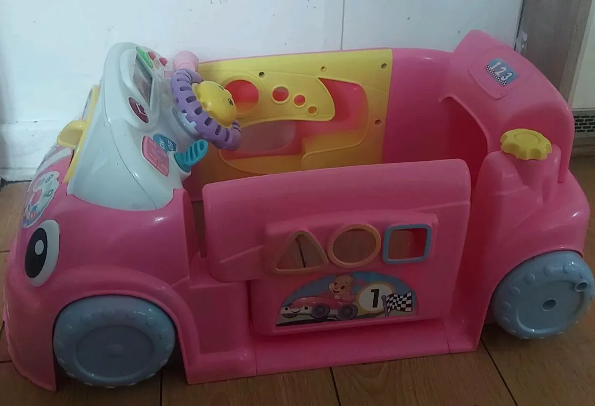 Fisher price laugh run and learn crawl around car - Image 2