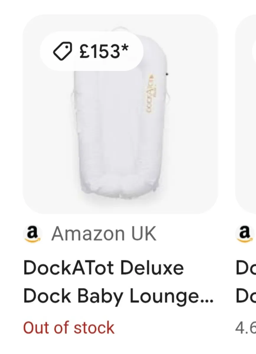 Dockatot Dock Delux Peestige white - Image 2