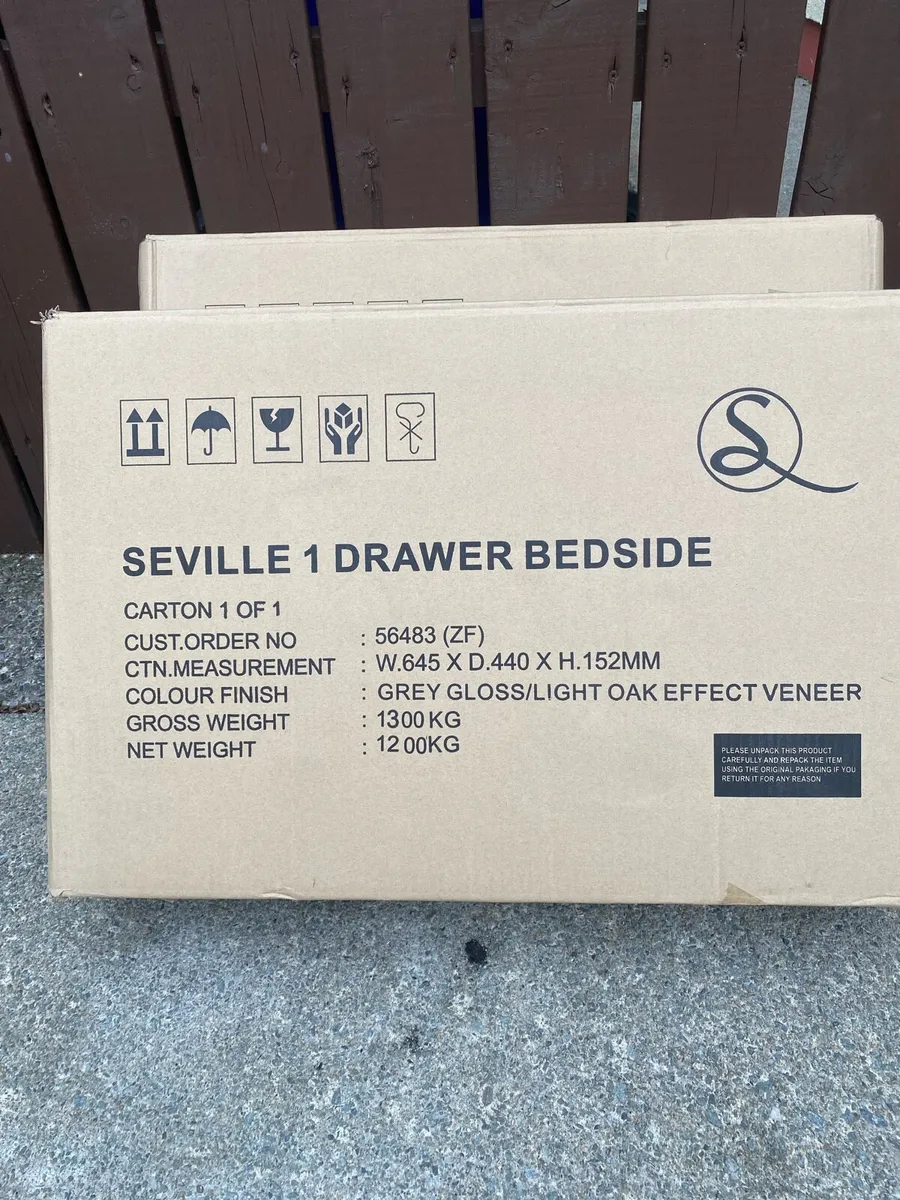 (Bedside lockers) Brand new in box - Image 3