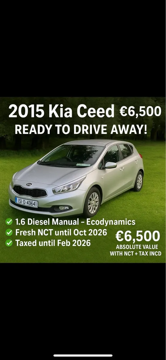 🔥 Fresh NCT 10/26- 2015 Kia Ceed Ecodynamics - Image 1