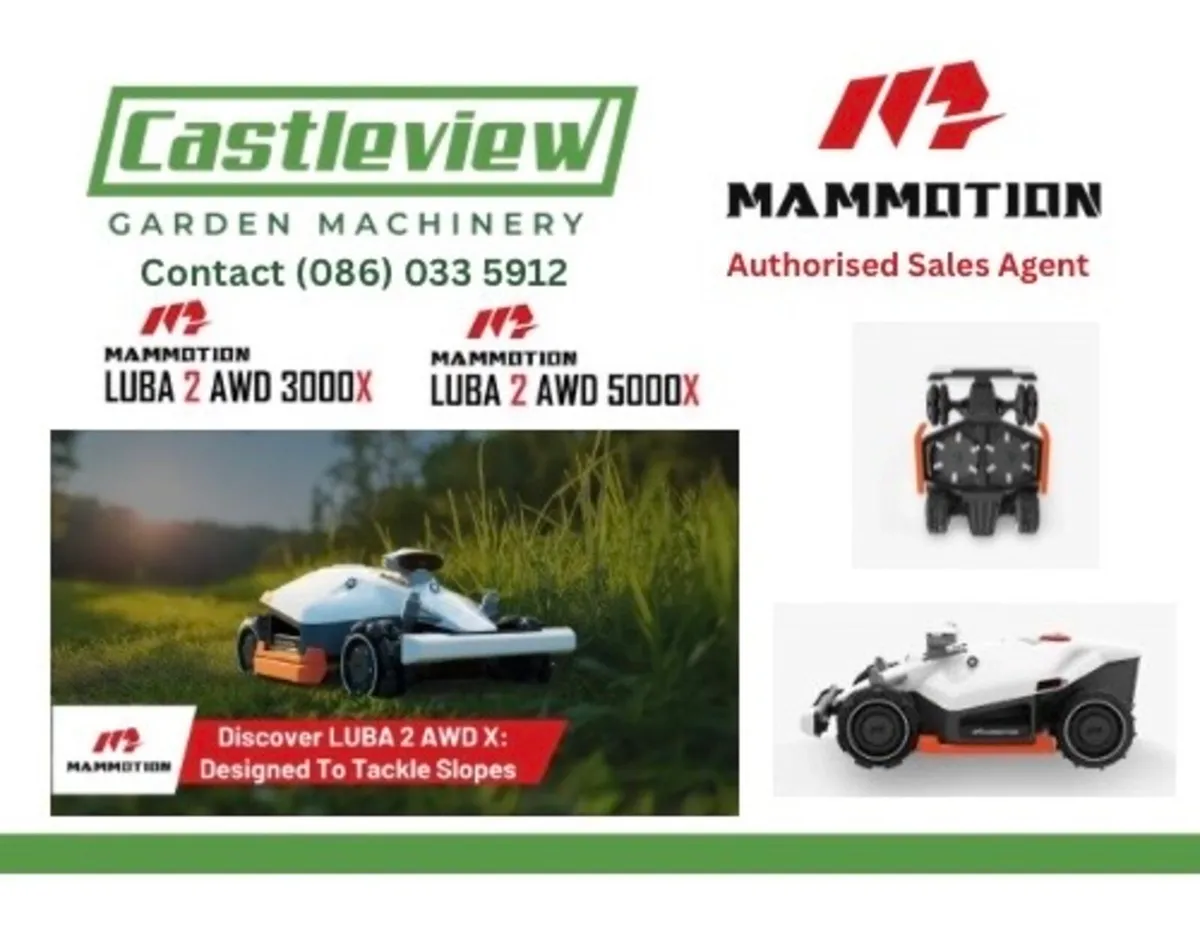 Mammotion Luba 2 AWD Robotic Lawnmowers Range - Image 1