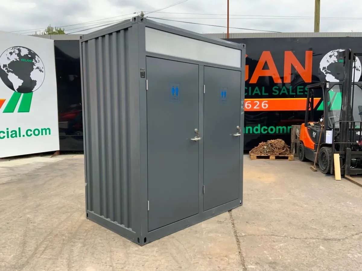 UNUSED DOUBLE CUBICLE TOILET POD.......1045m. - Image 3
