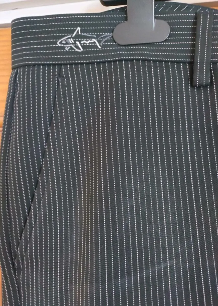 Greg Norman Golf Pinstripe Trousers 36W/30L - Image 3