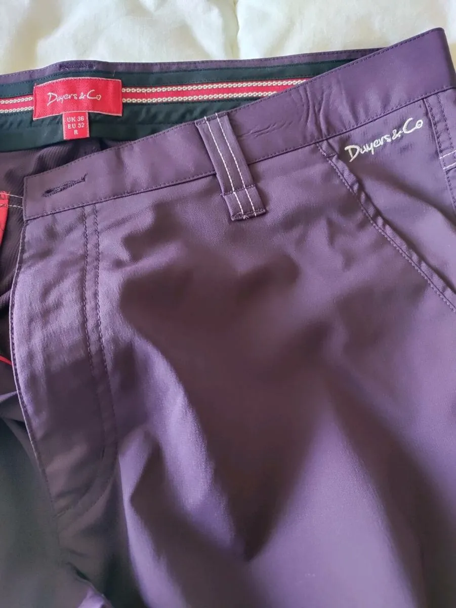 Dwyer&Co Golf Trousers 36R - Image 1