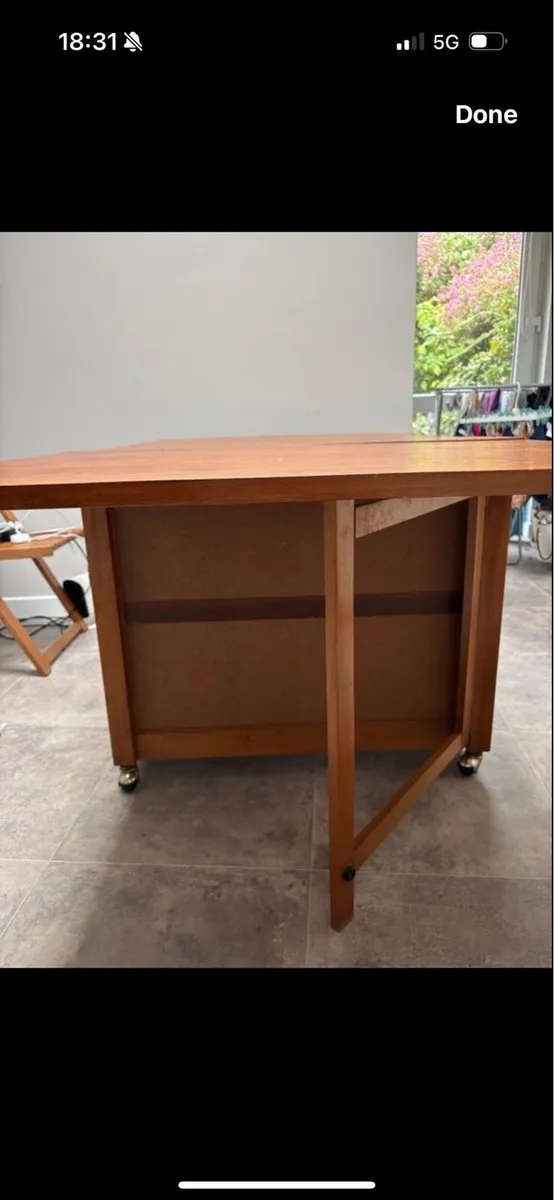 Vintage drop leaf table - Image 3