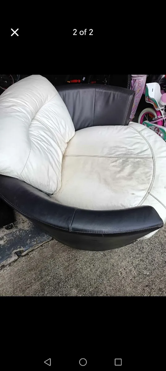 Leather swivel chair - Image 2