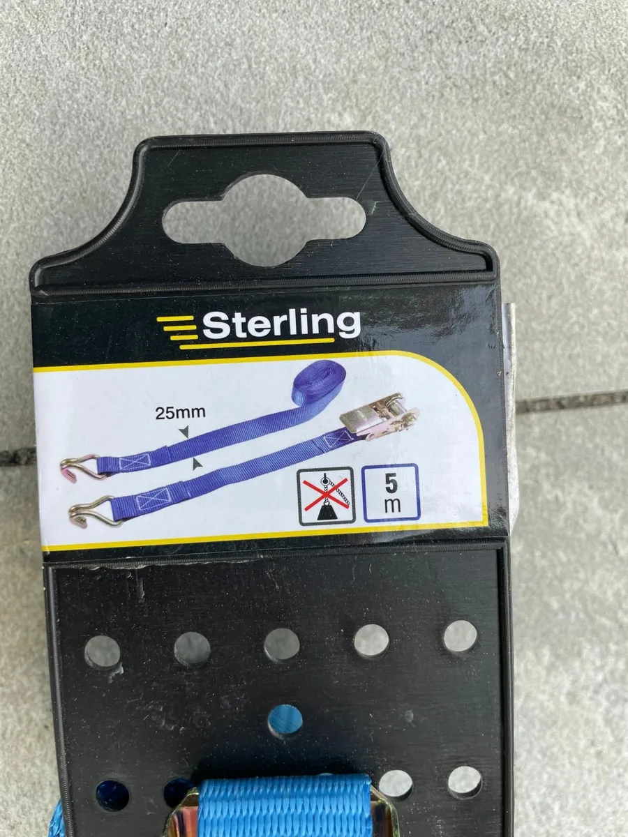 Ratchet Strap  - Sterling, 25mm wide, 5m long - Image 2