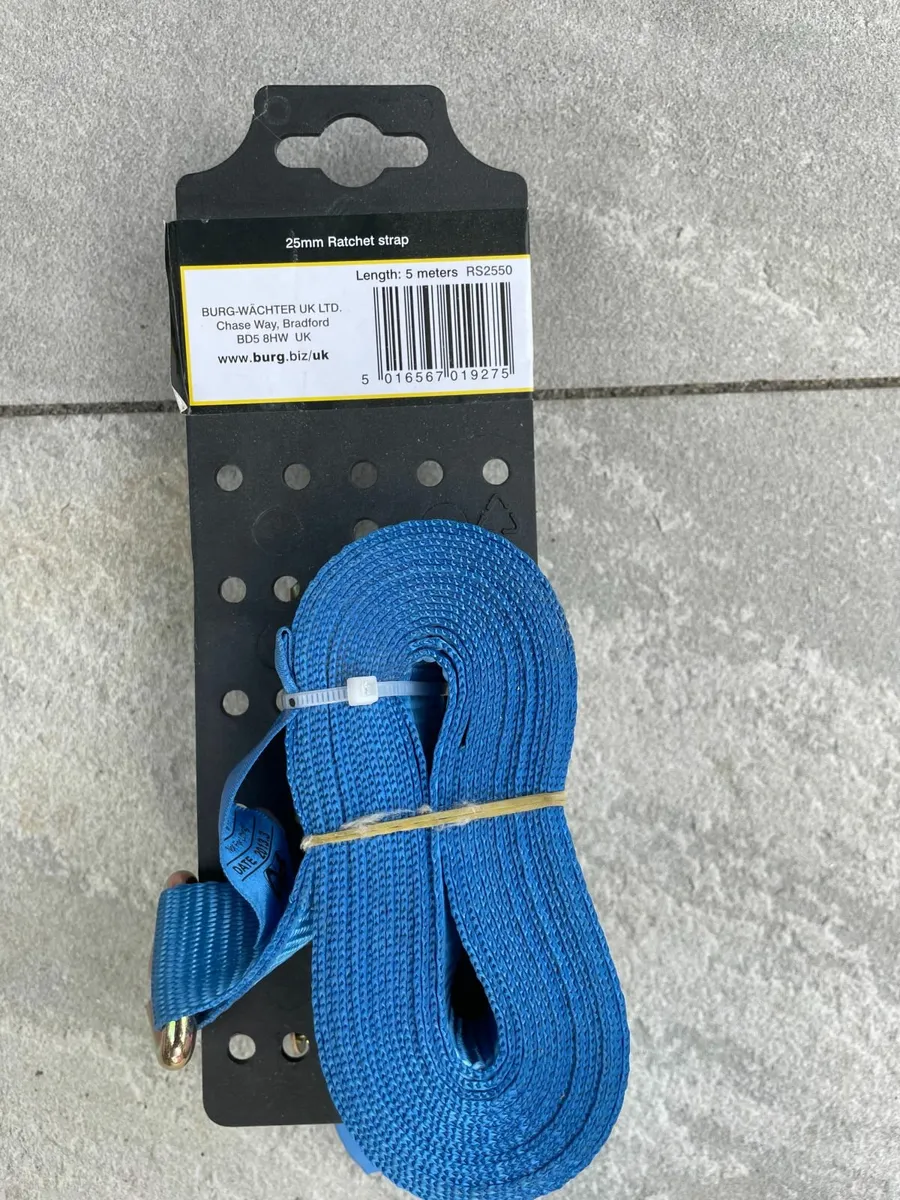 Ratchet Strap  - Sterling, 25mm wide, 5m long - Image 4