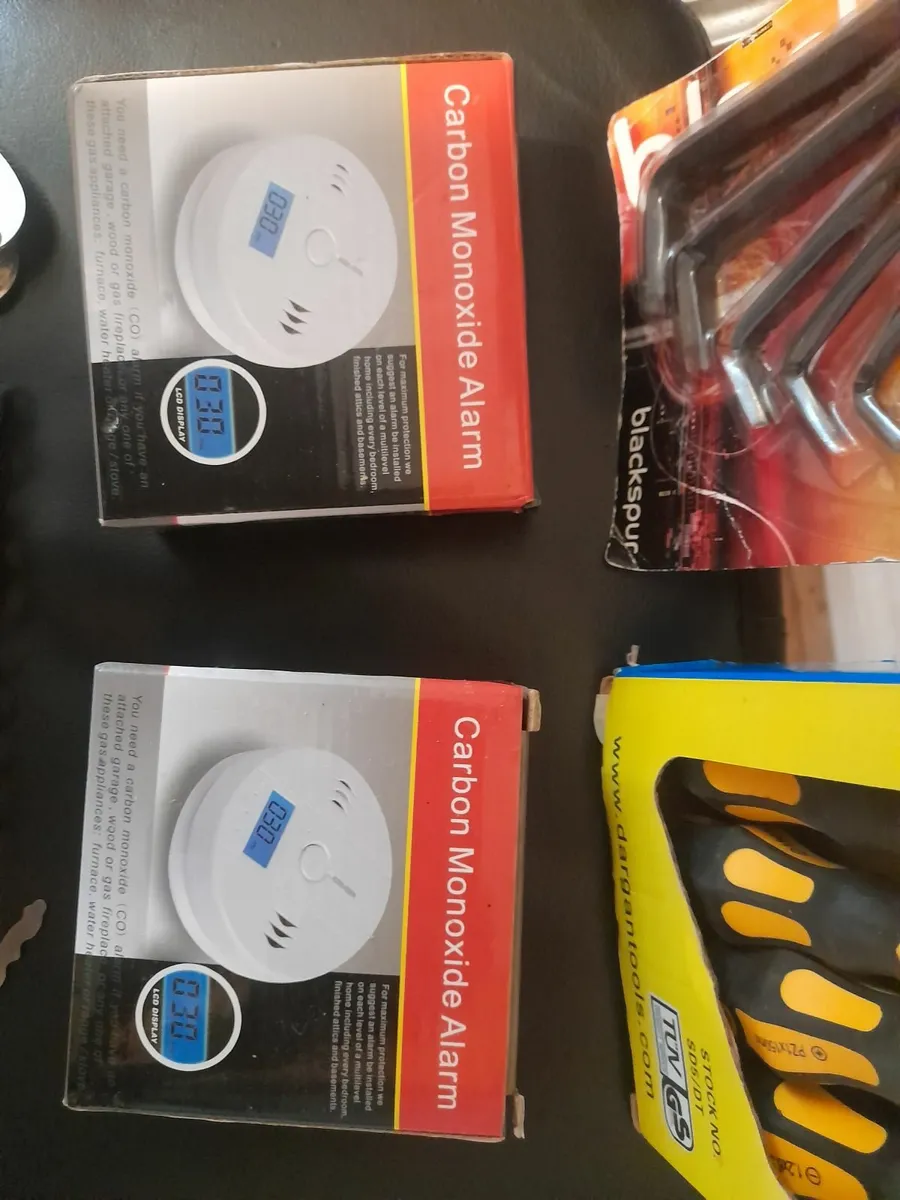 €30  Set of 2 New Smoke CO Detector Fire Alarms - Image 1