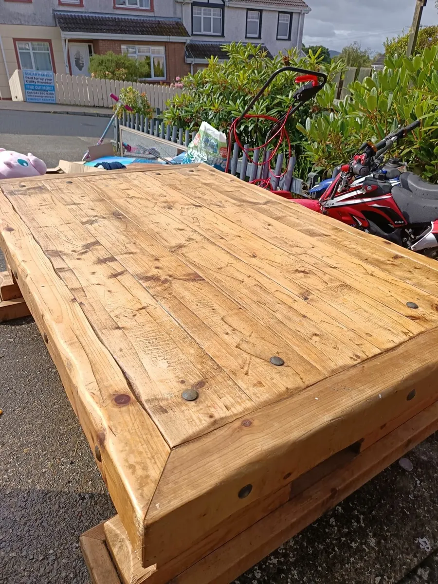 One of a kind hand made coffee table - Image 4