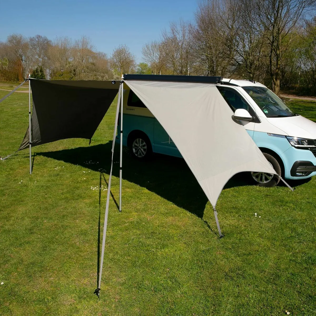 Bus Awning UV 50+ Tarp Cotton Sun Sail for Van Mot - Image 1