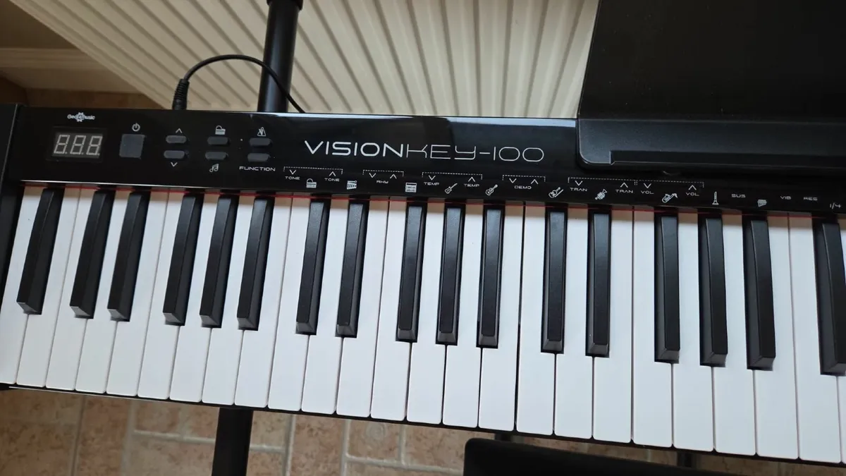 Keyboard with Headphones,  Stand and Stool - Image 3