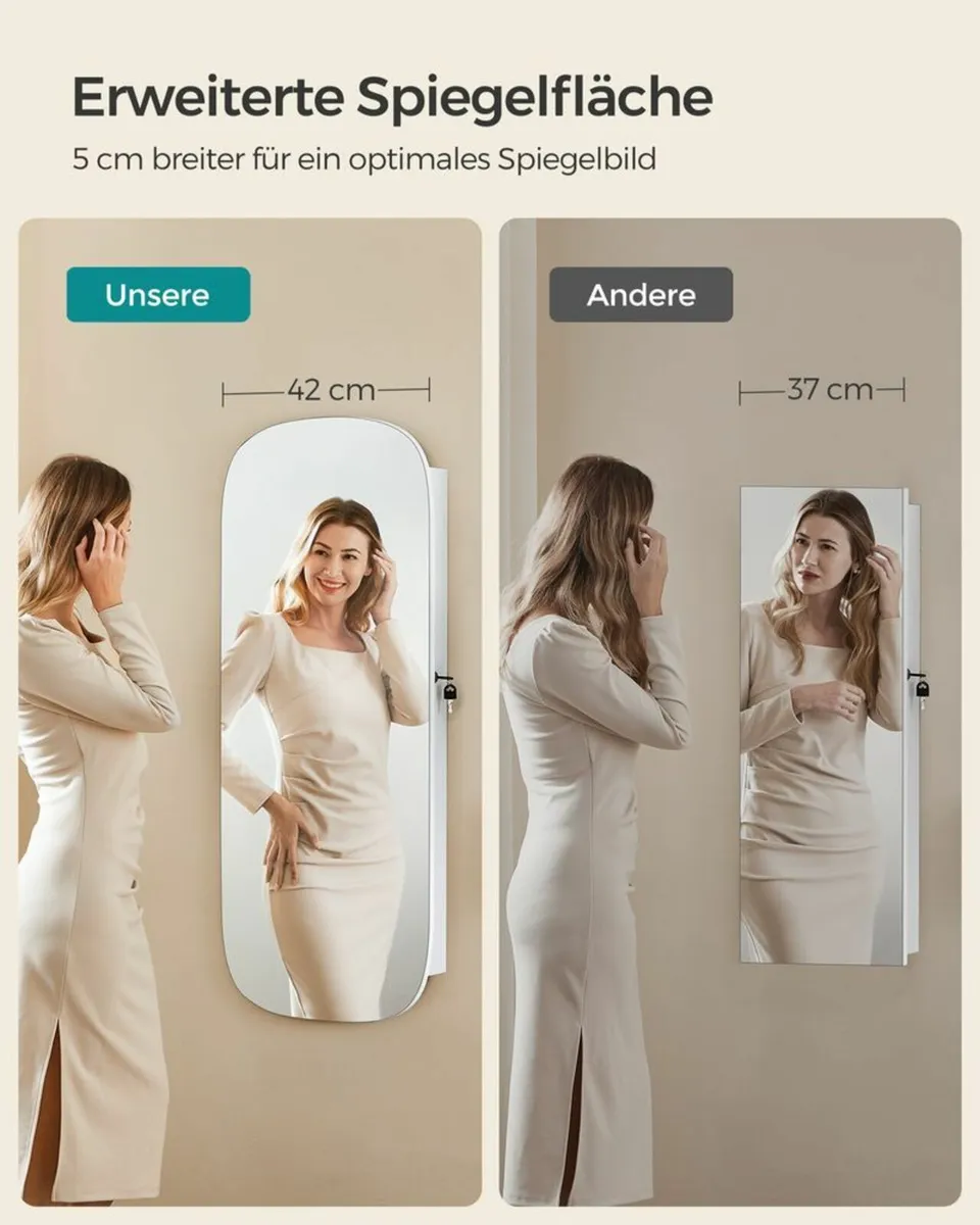 Wall Cabinet with Mirror curved corners - Image 2