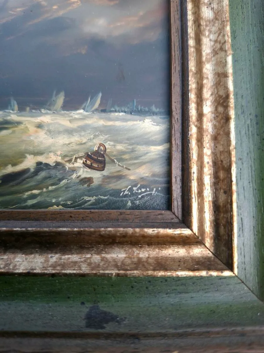 Lovely Vintage Original Oil Painting - signed - Image 3