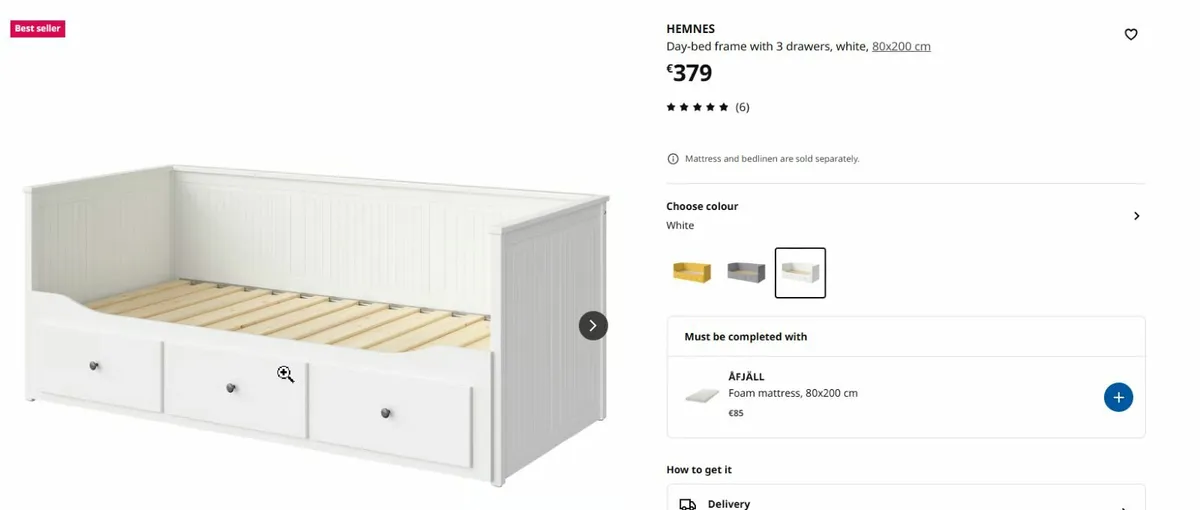 Ikea Hemnes Day bed - Image 3