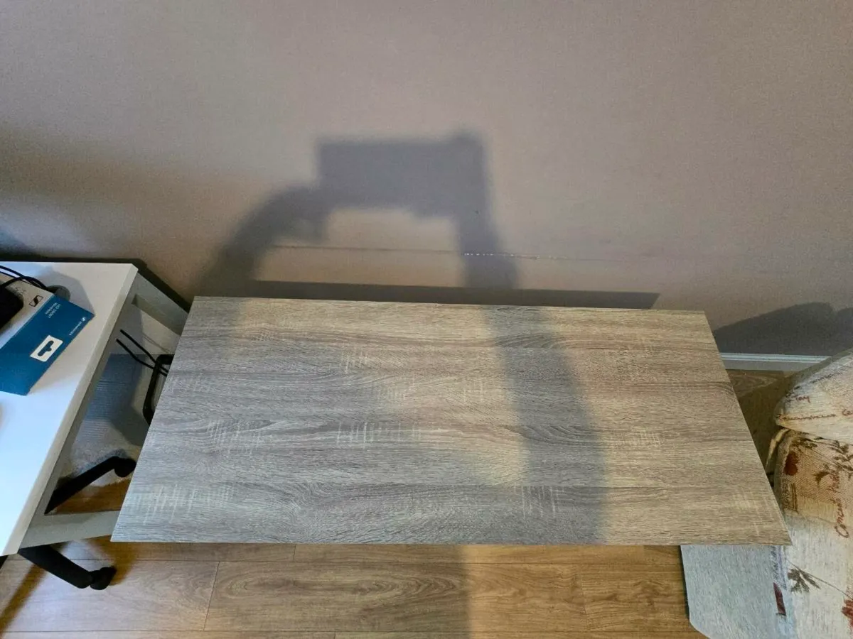 Office Desk 48x120 light oak colour/white - Image 2