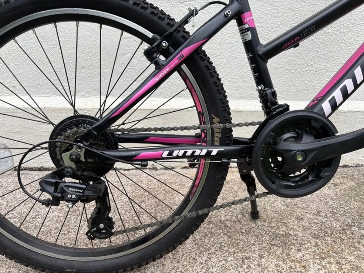 Girls Mountain Bike (Black/Pink) - Image 4