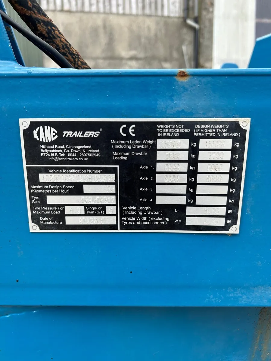 Kane 10 Tonne Tipping Trailer - Image 2