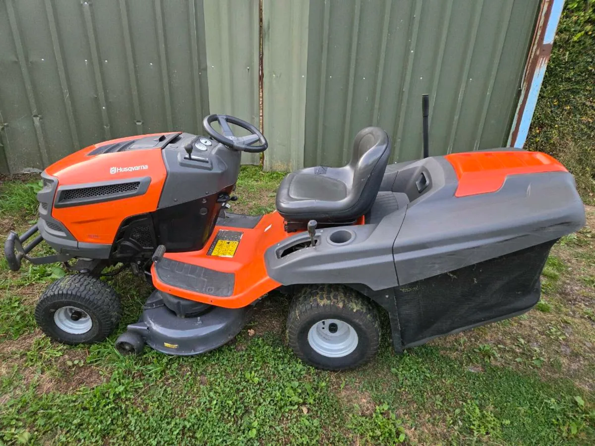 Husqvarna ride-on lawnmower - Image 1