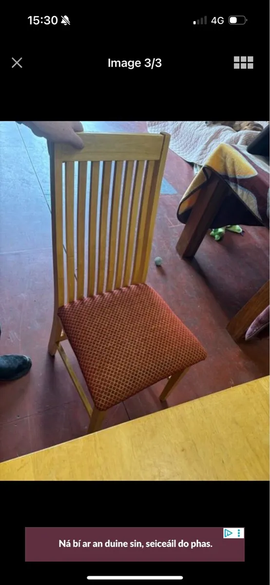 Kitchen table and 4 chairs - Image 3