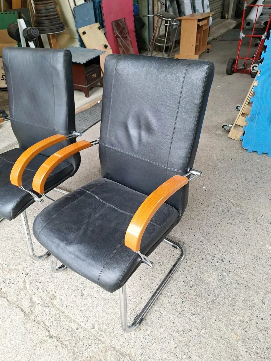 Pair of Office Cantilever Chairs (DELIVERY) - Image 3