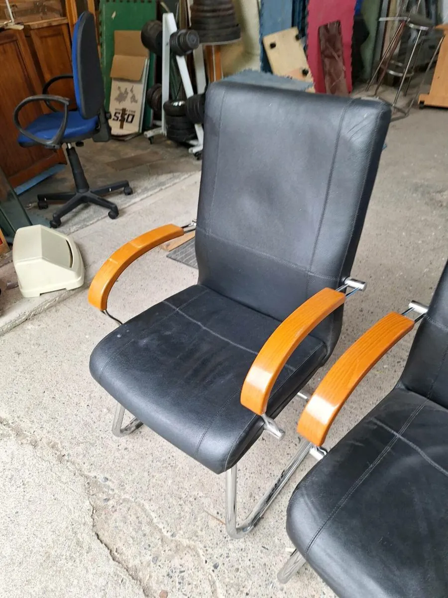 Pair of Office Cantilever Chairs (DELIVERY) - Image 4