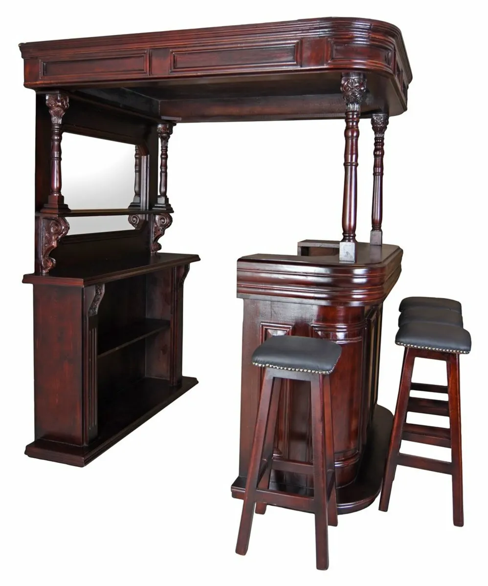 Irish Style House Bar Solid Wood Colonial Style wi - Image 3