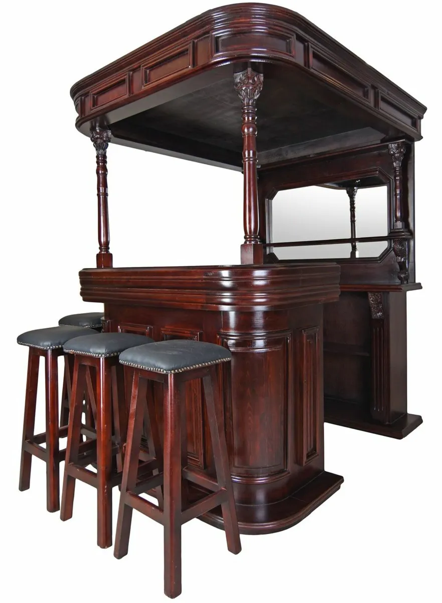 Irish Style House Bar Solid Wood Colonial Style wi - Image 4