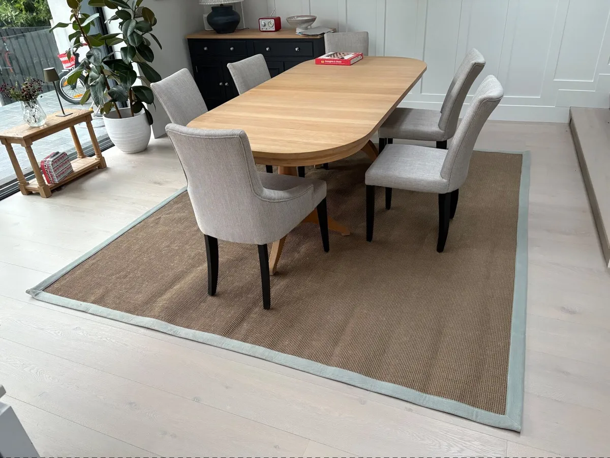 Large hessian rug for sale