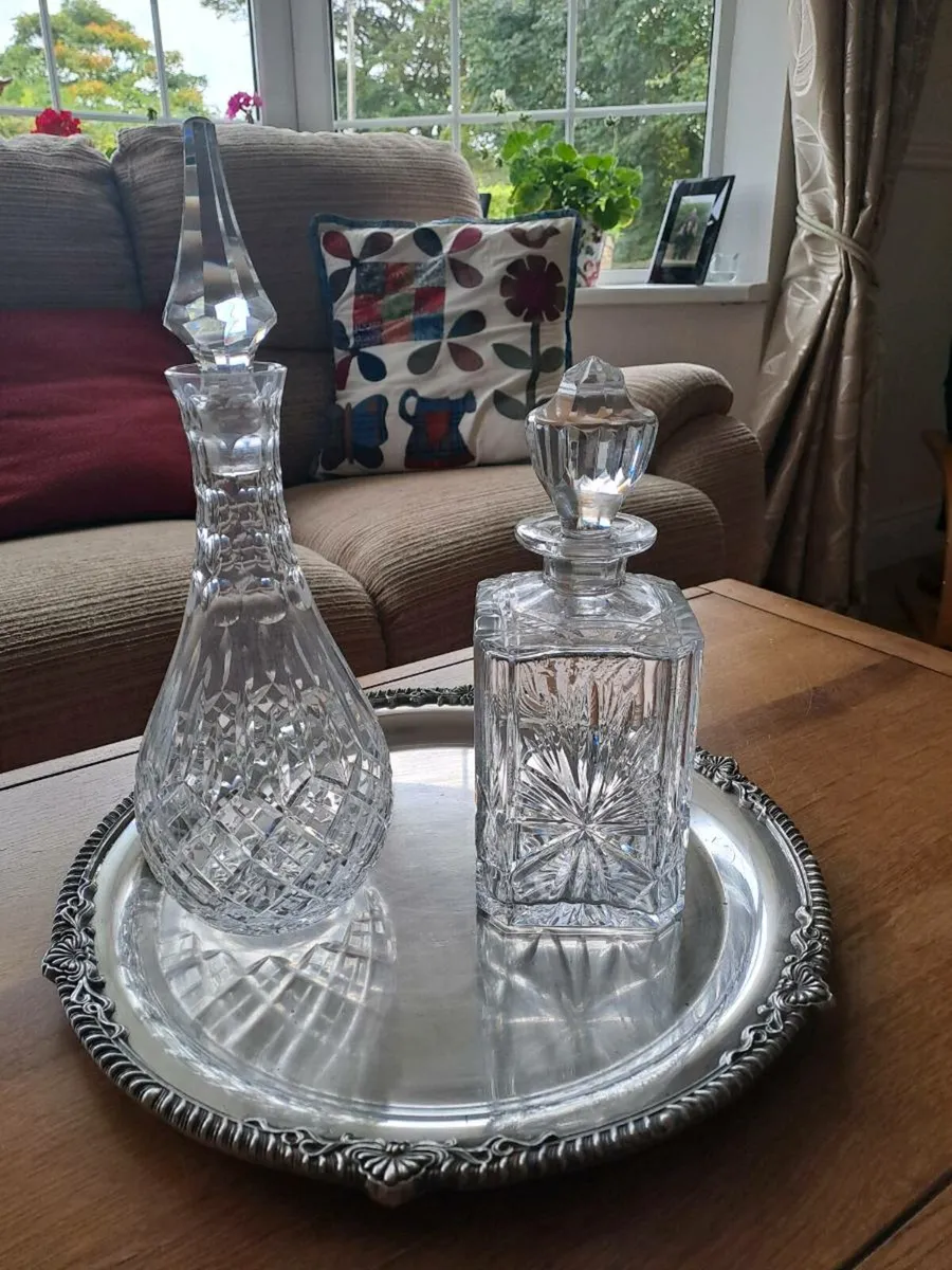 Cut glass decanters - Image 1