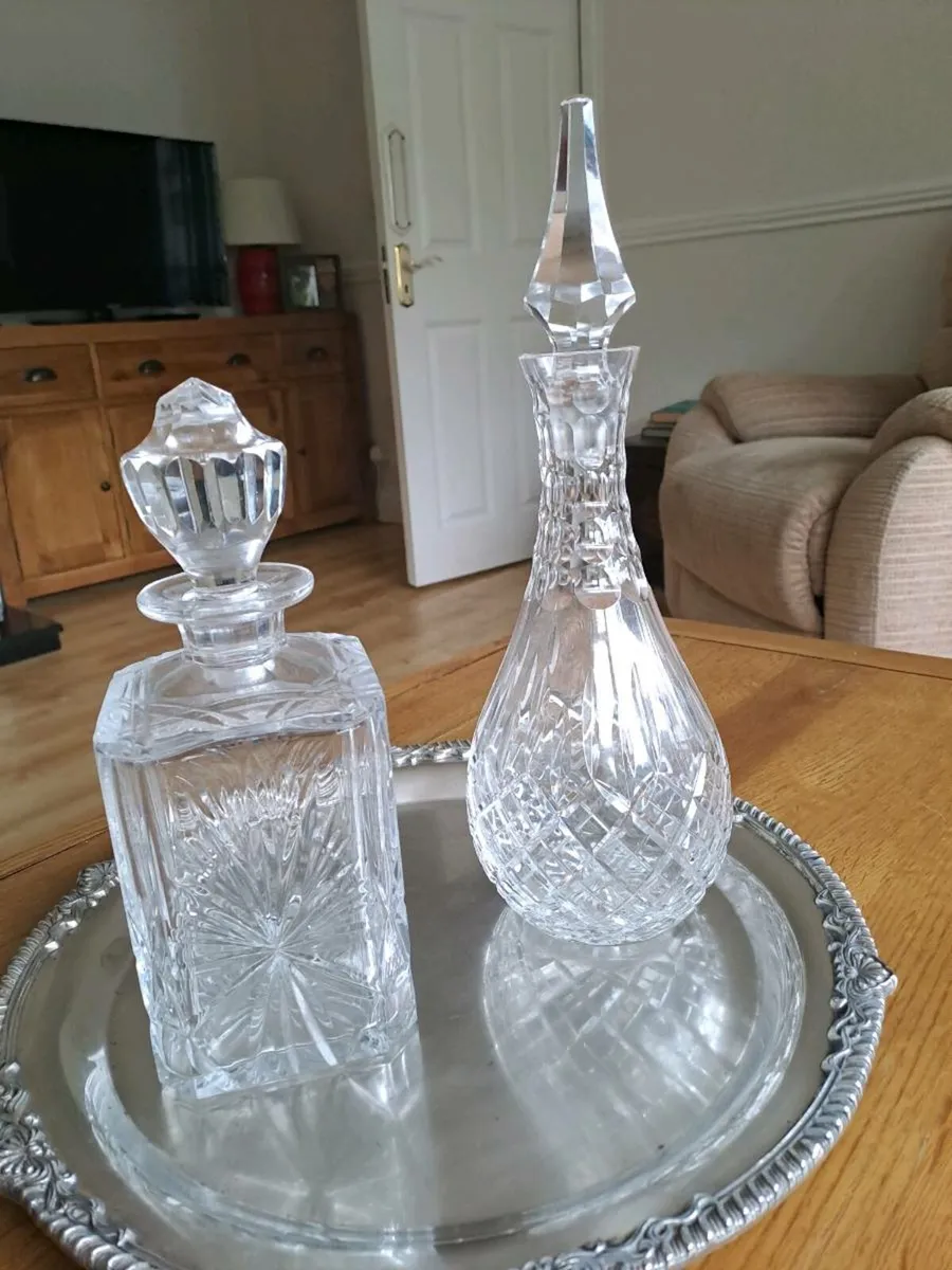 Cut glass decanters - Image 2