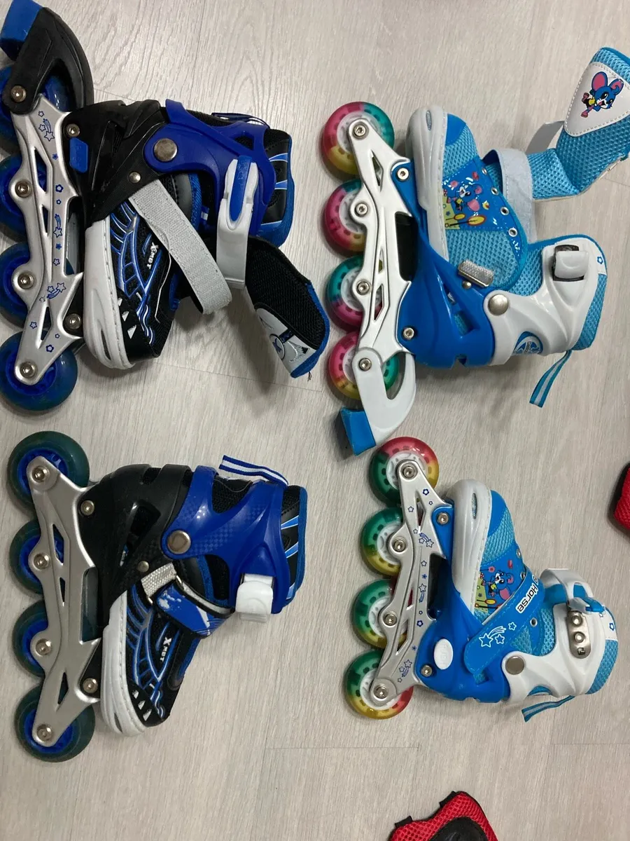 Child Adjustable skates with helmet and more - Image 1