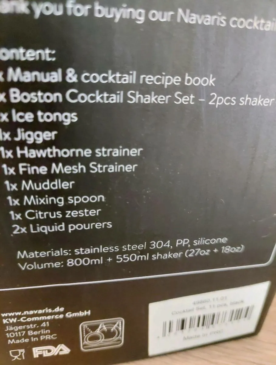 Navaris Cocktail Mixing Set. - Image 4