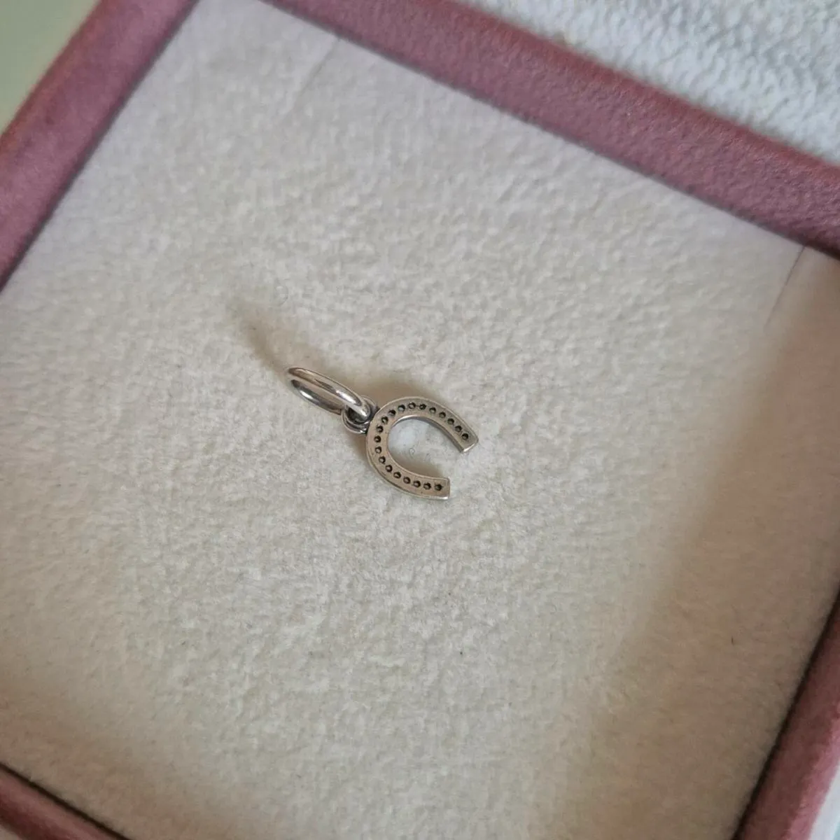 Pandora Pave Horseshoe Good Luck Dangle Charm - Image 4