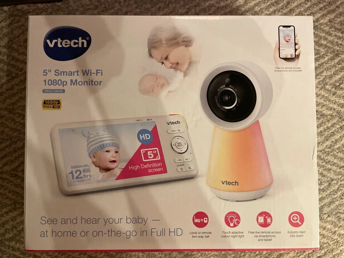Vtech 5”WiFi 1080p Baby Monitor