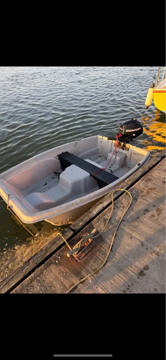 Dinghy with 2019 Mercury 2.5 HP Outboard Engine - Image 1