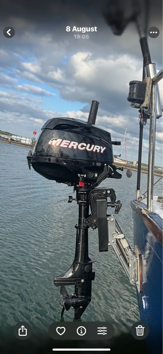 Dinghy with 2019 Mercury 2.5 HP Outboard Engine - Image 2