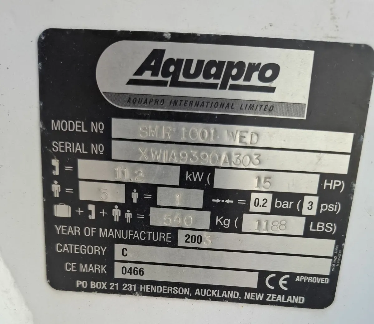 2.4M Aquapro RIB with trailer. - Image 2