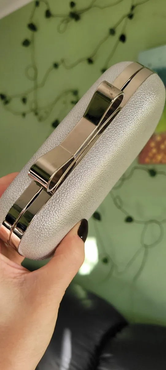 Silver Clutch Bag - Image 2