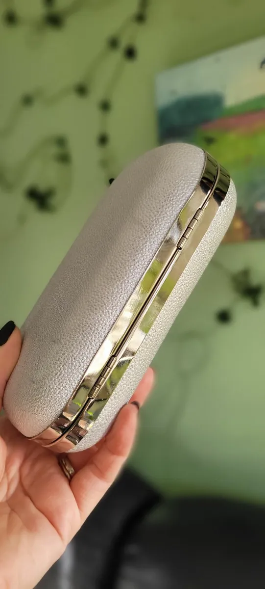 Silver Clutch Bag - Image 3